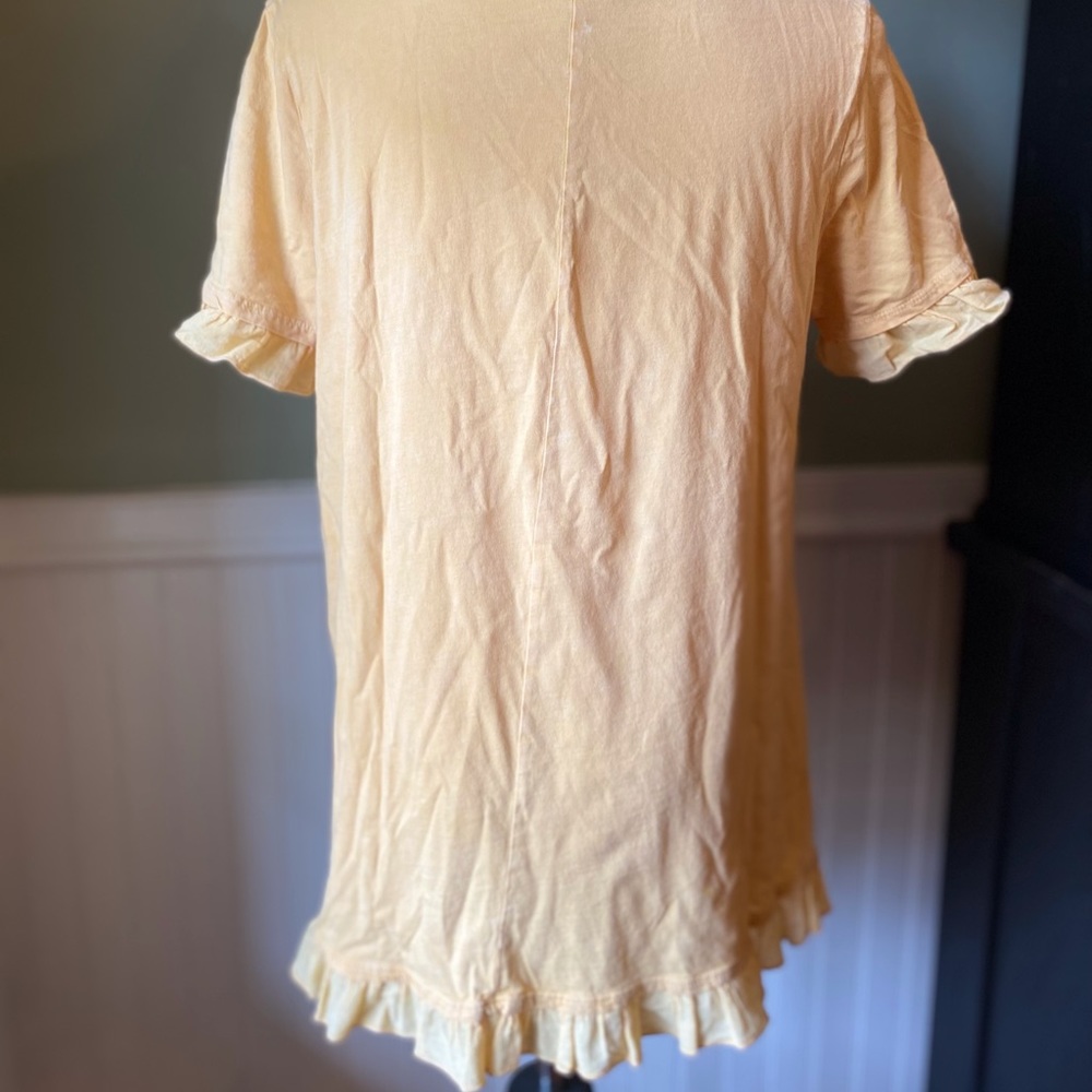 Altar’d State Yellow Ruffle Top - Picture 3 of 5
